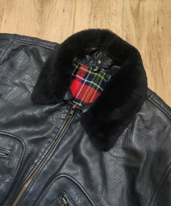 Geaca bomber din piele mărimea 52  L /XL