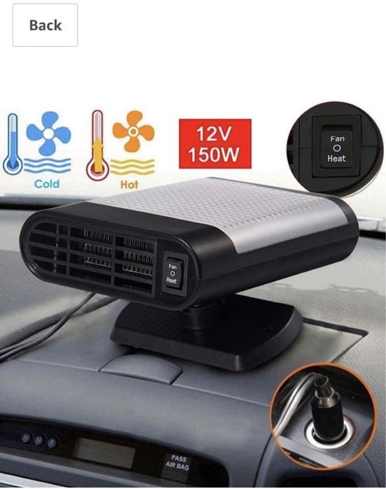 Încălzitor portabil pentru mașină, 12V 150W Încălzire rapidă Încălzito