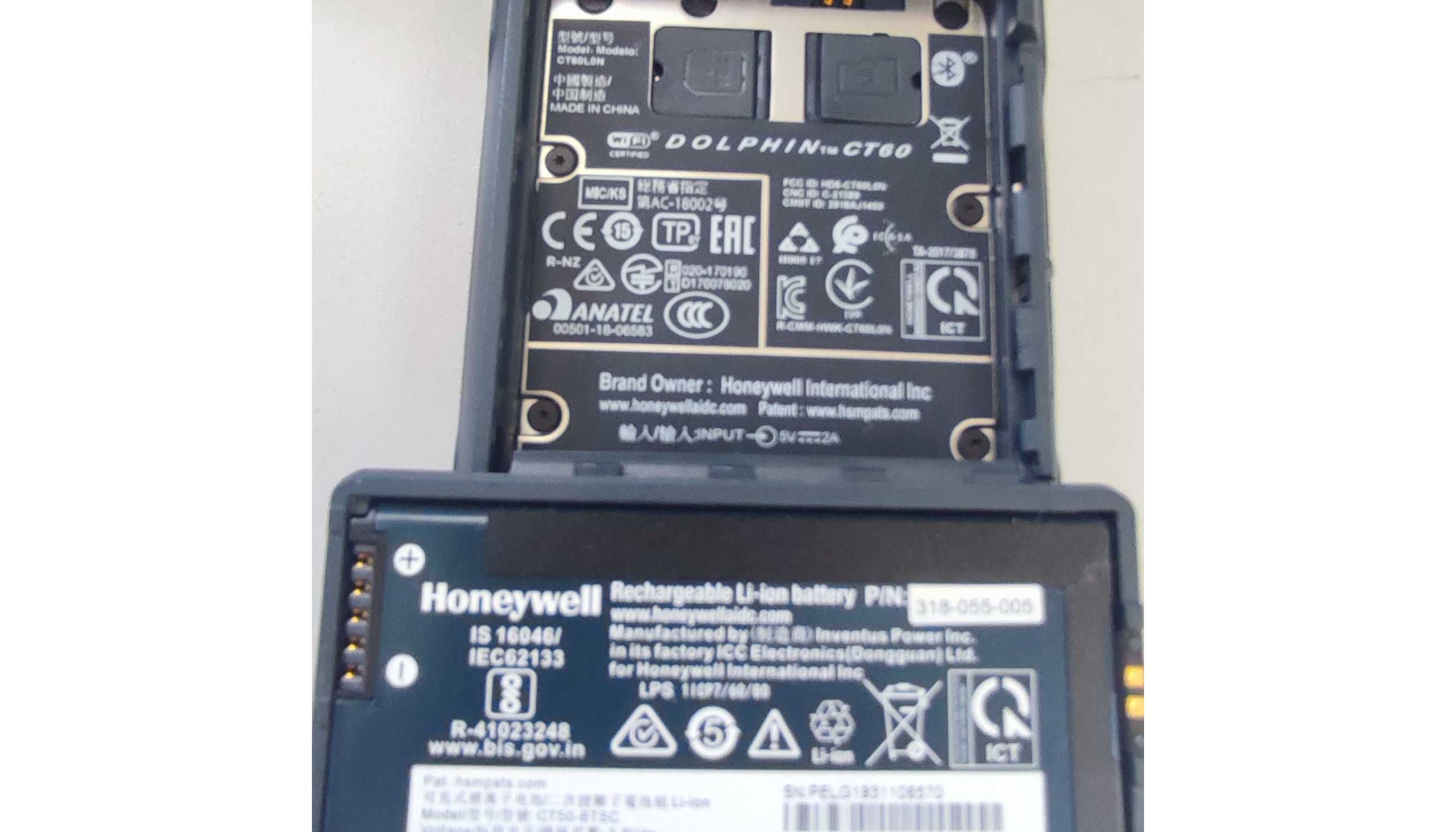 honeywell dolphin ct60 + приставки, без зарядно