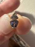 Cercei aur 14k cu tanzanite