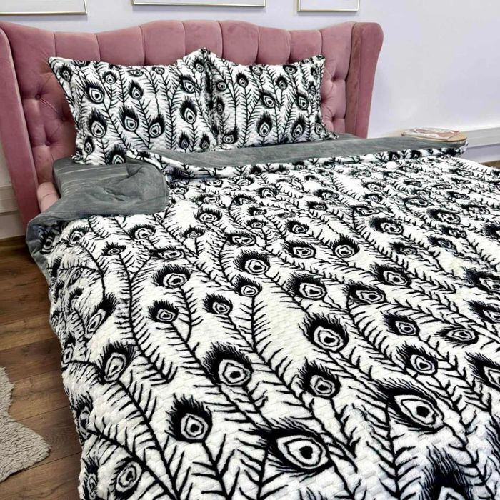 Lenjerie de pat groasă creponata