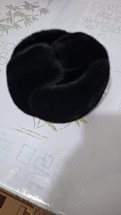 Шапка норковая ушанка