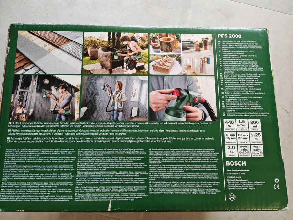 Pistol de vopsit Bosch
Sistemul de pulverizare vopsea Bosch