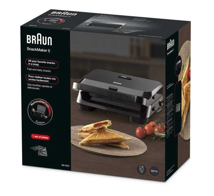 Гриль для сендвичей Braun SM5000 SnackMaker 5