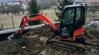 Inchiriez miniexcavator 2,7 tone Kubota