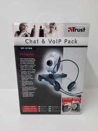 Комплект Слушалки и Уеб Камера Trust Chat & VoIP Pack CP-2100