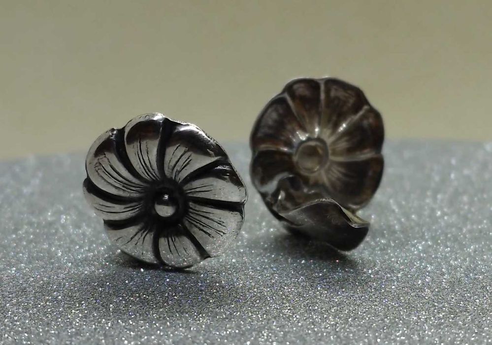 Cercei clips rozetă florală – argint 830 Hugo Grün