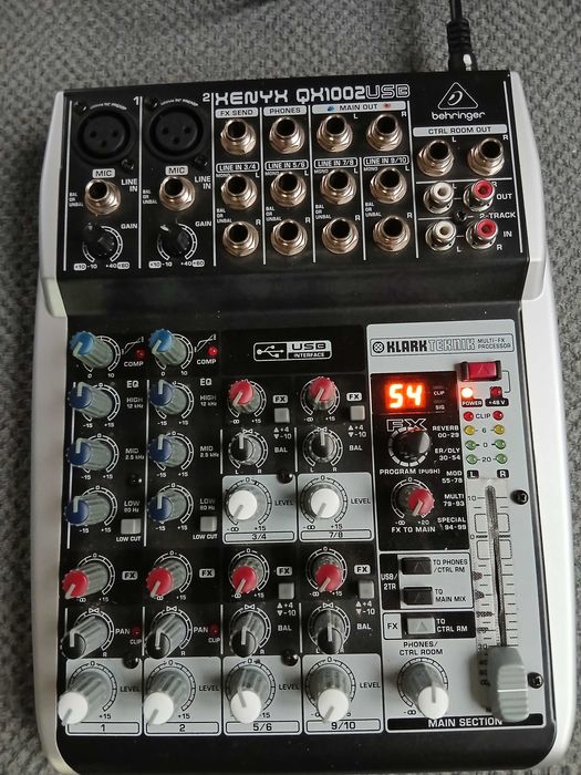 Аудио миксер  микс пулт Behringer xenyx 1002 fx usb
