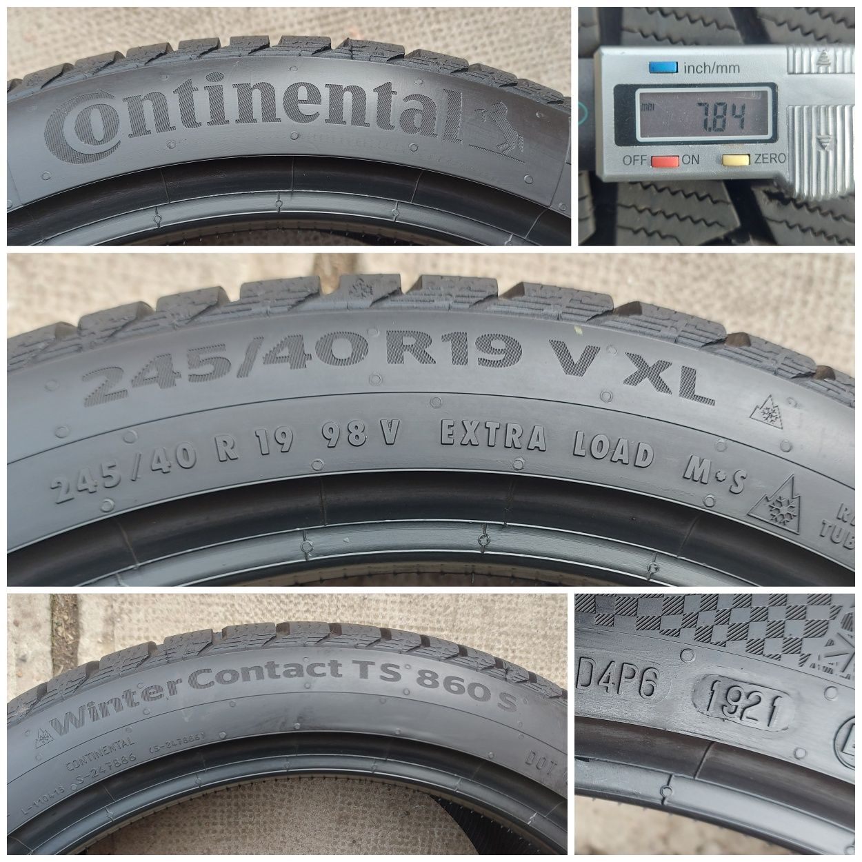 O bucată 245 40/50 R19 M+S iarnă - una Continental Michelin Pirelli