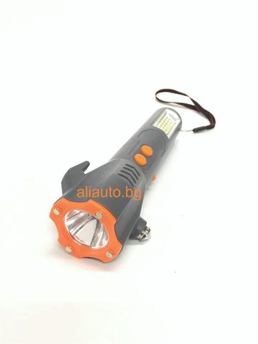 Работна лампа/ Фенер, Авариен чук, Предпазен нож USB 5v