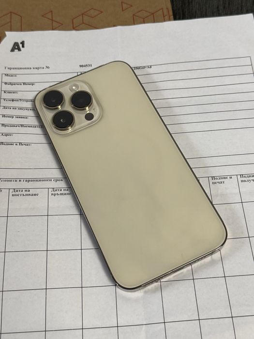 КАТО НОВ 256GB iPhone 14 PRO Max A1 Гаранция 2025 г. Gold
