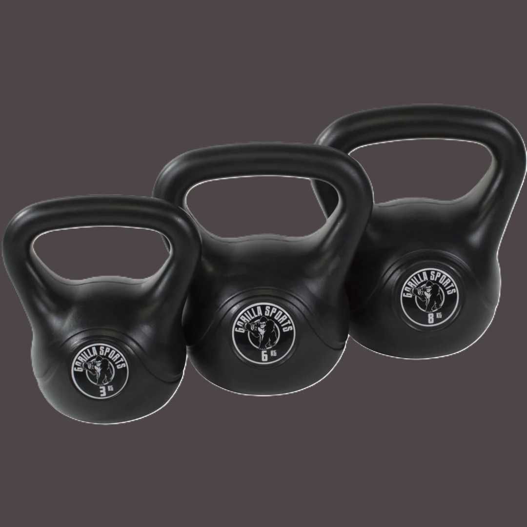 Kettlebell umplut cu ciment set 3-6-9 KG