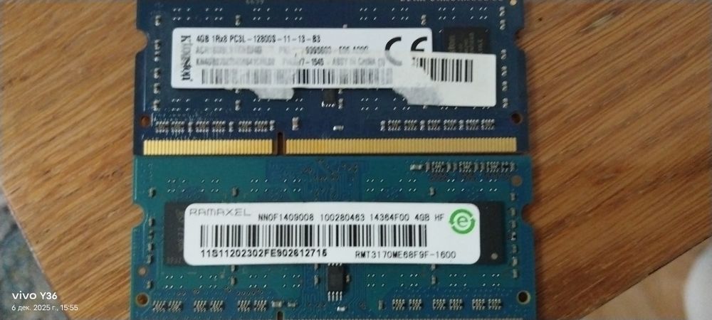 2 DDR 3 по 4гб в хорошем состояние