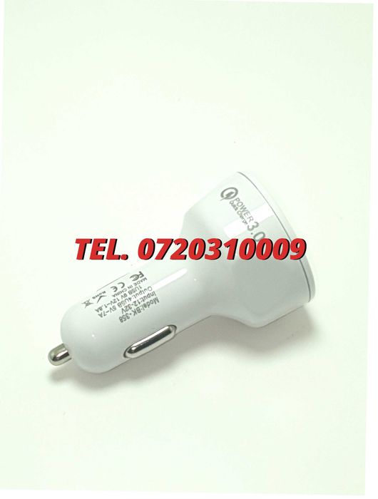 Incarcator Universal Masina Auto 4 Porturi Bricheta Usb Qc Fastcharge