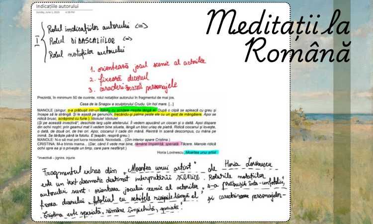 Limba romana (meditatii pentru bacalaureat si admitere)