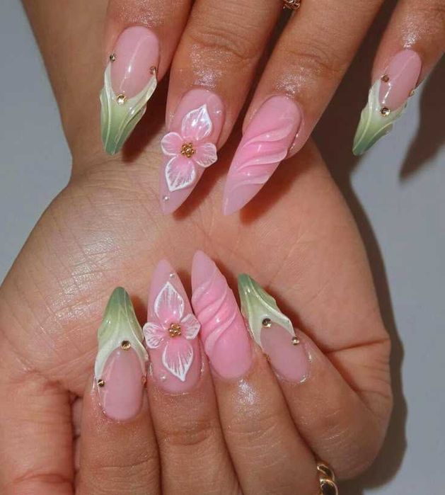 Unghii cu gel slim / Manichiura semipermanenta