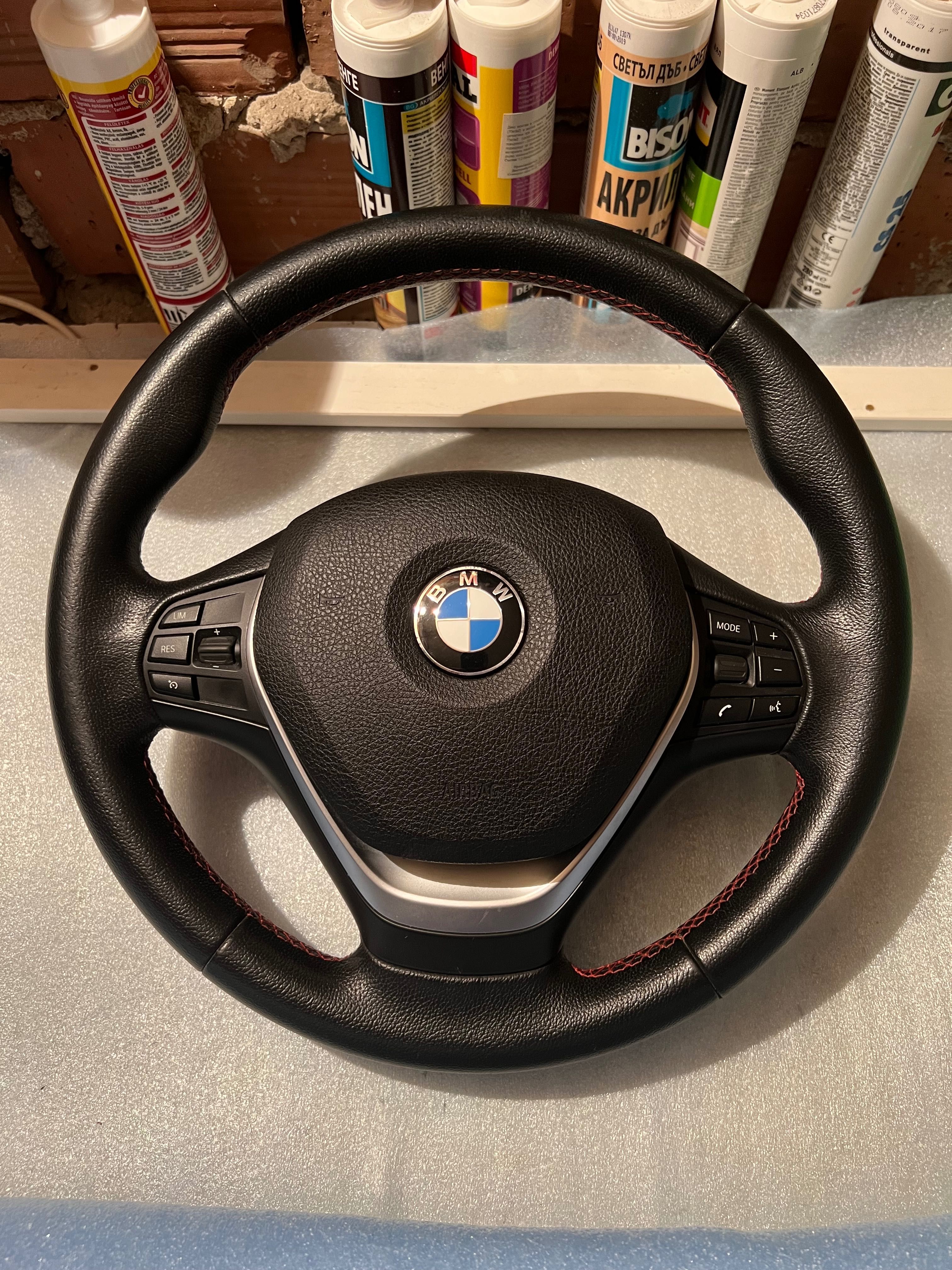 BMW F30, F31 LCI Кожен волан с air bag