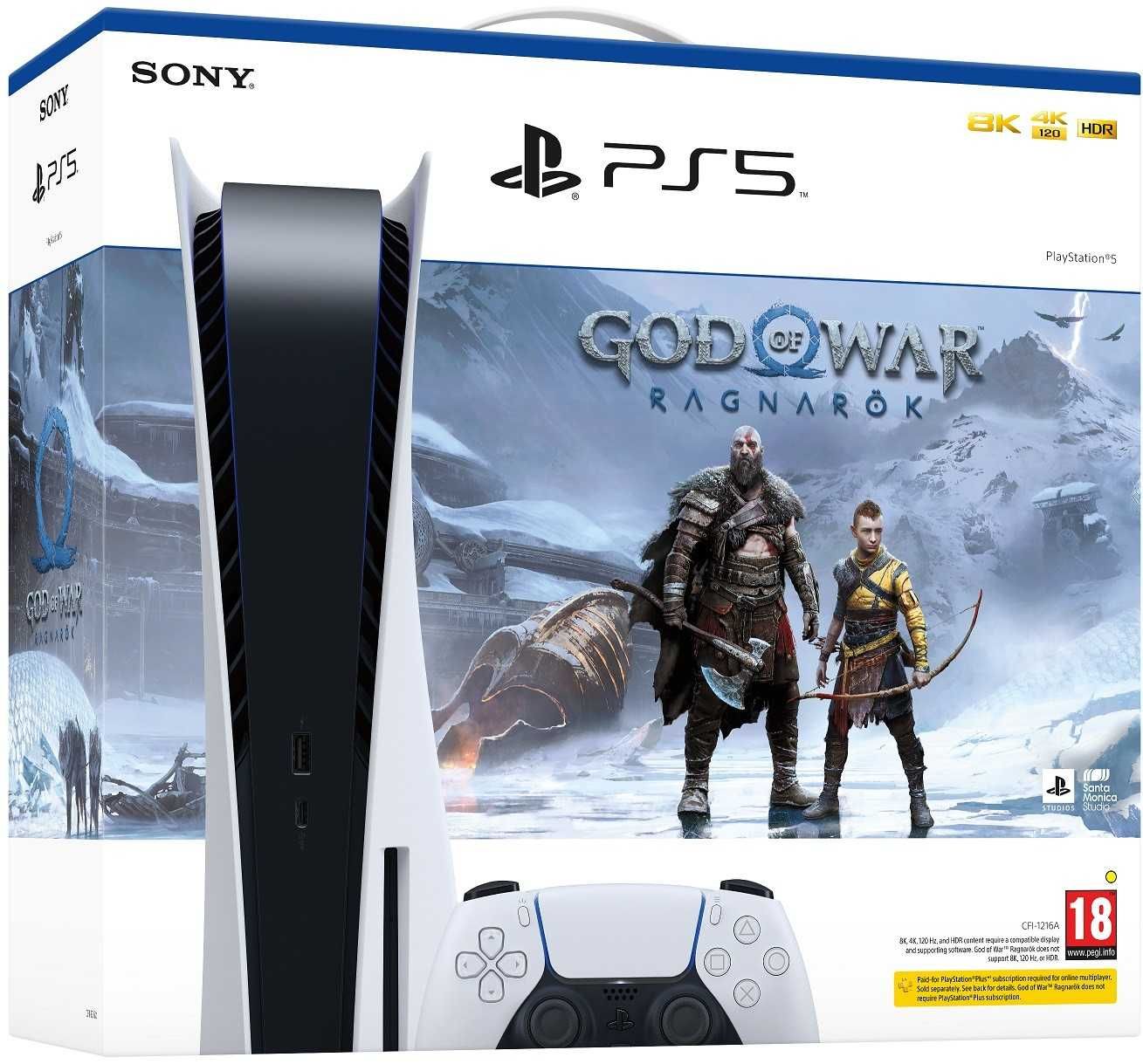 Sony Playstation 5 Disk Edition God ot War Антология 3 диска , нова