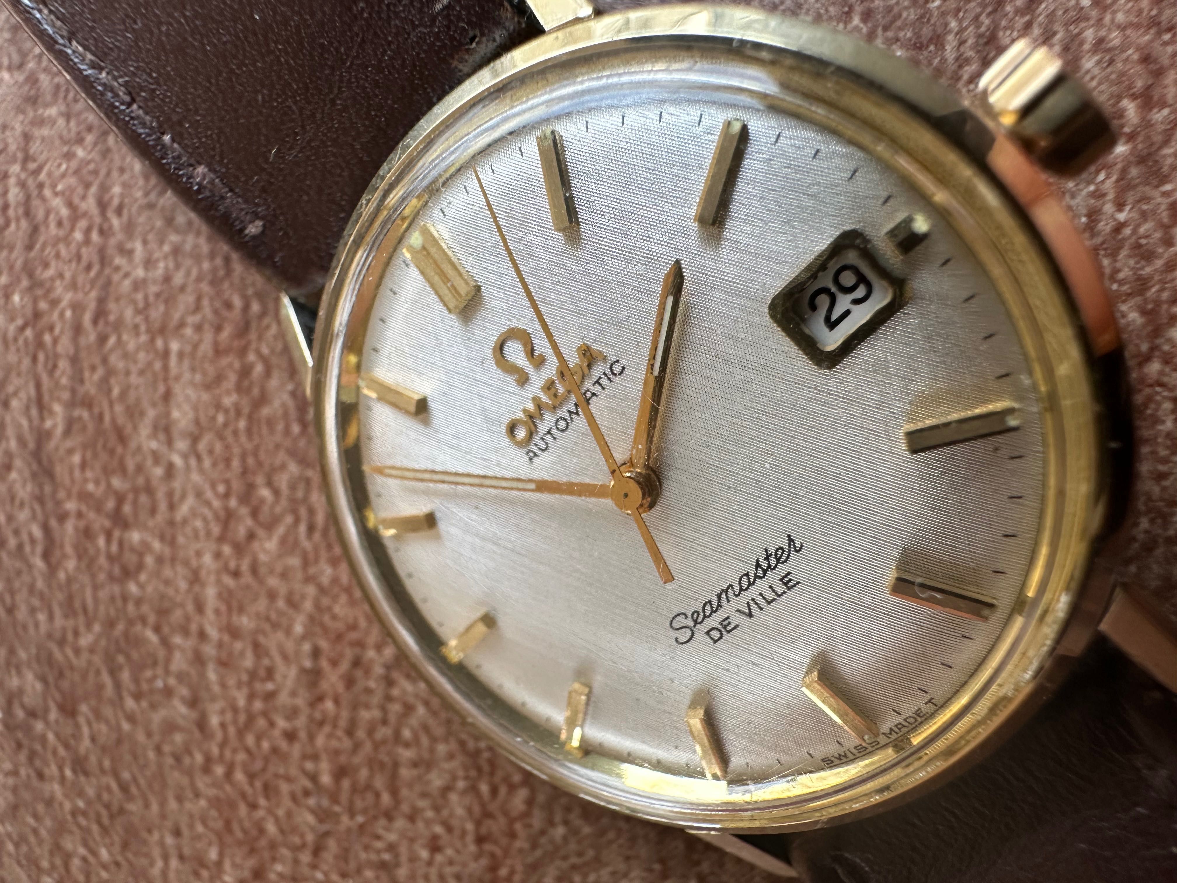 Омега Omega seamaster devile мъжки часовник от 60те. Злато стомана.