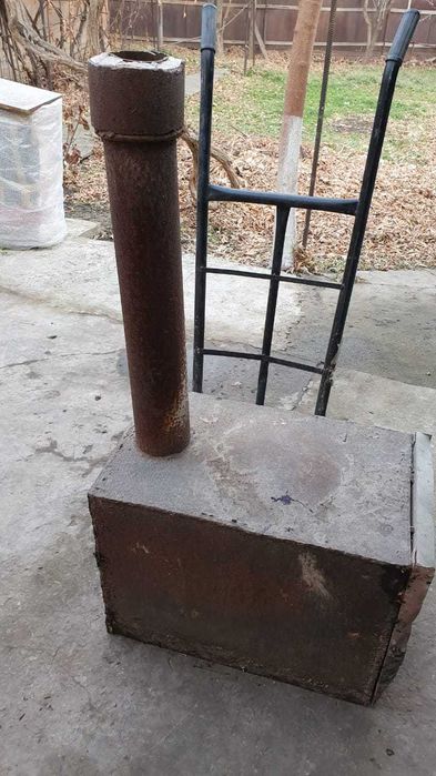 Печь для бани или дома под газ или дрова Советское железо 10 мм