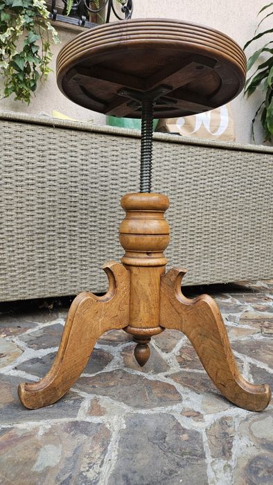 Scaun rotativ pian vintage piele Cordoba