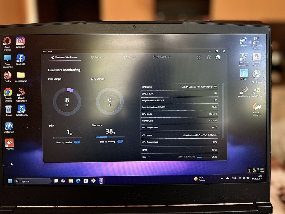 MSI GF63 12VE 1tb