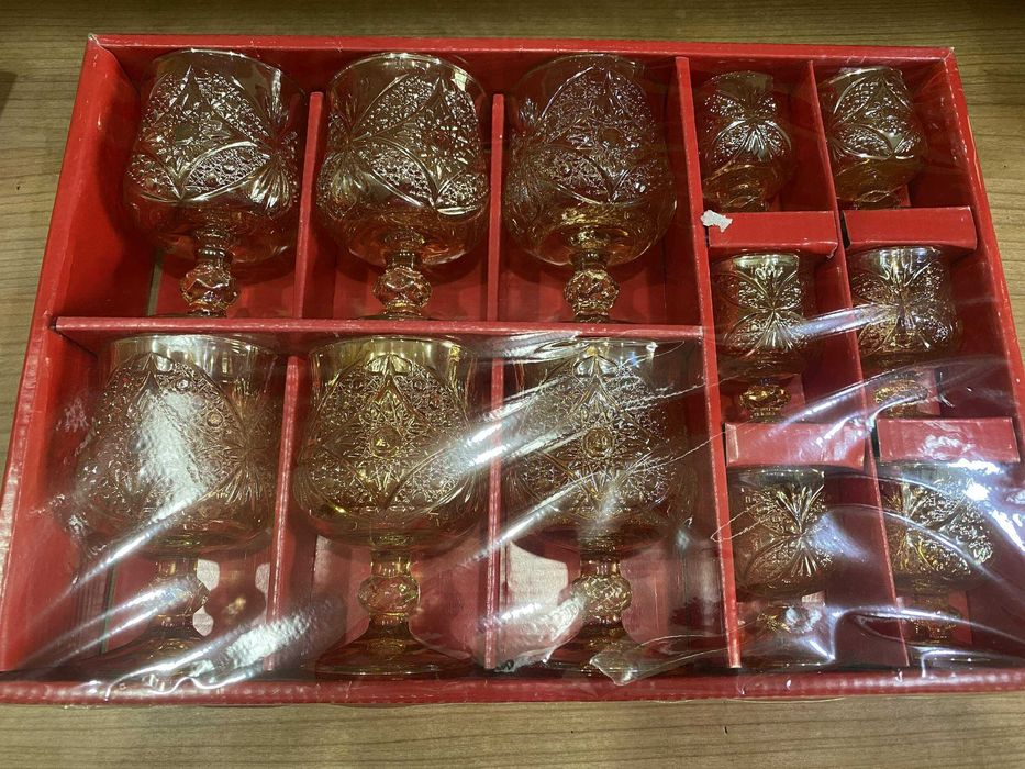 Подарочный набор фужеры, рюмки. 6 персон. 12 штук.