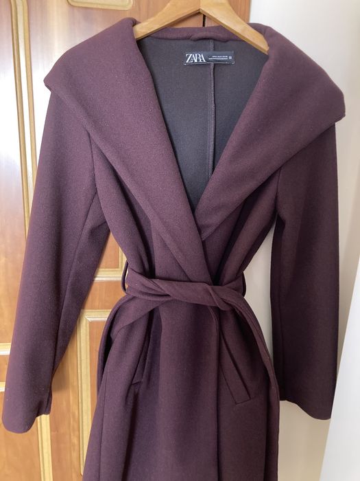 Палто с коланче ZARA
