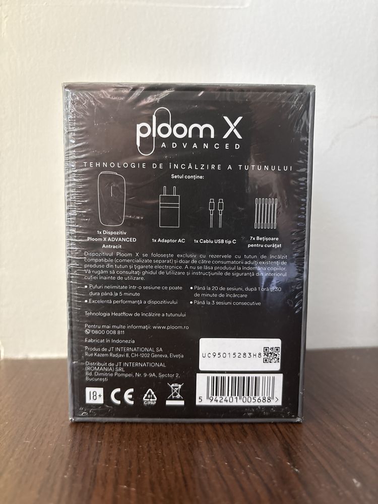 Ploom X Advanced – Aparat încălzire tutun, nou, sigilat