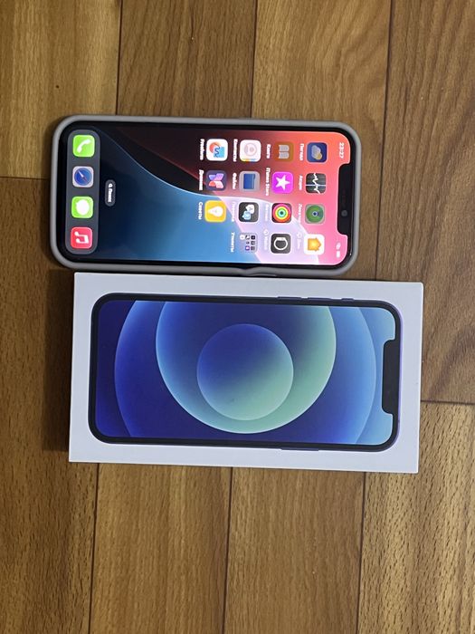 iPhone 12 Blue, 64GB — чистый, надёжный, 150 000 тг