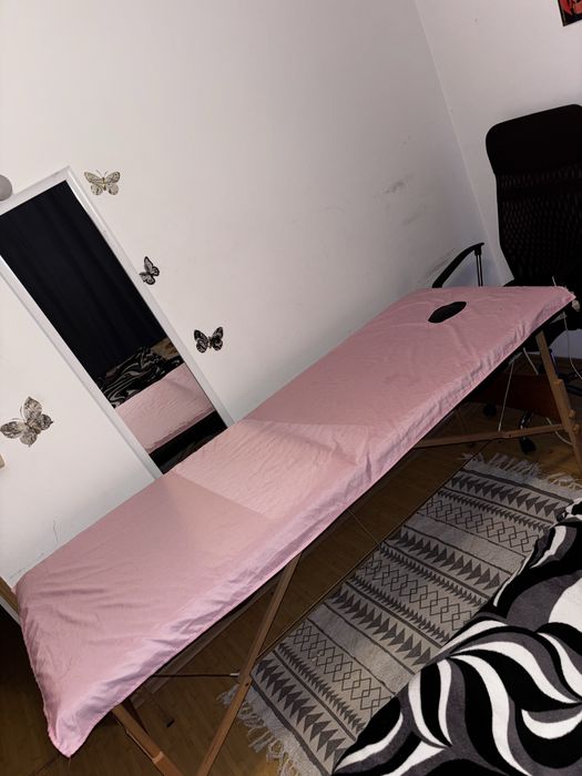 Pat pentru masaj/extensii de gene pliabila