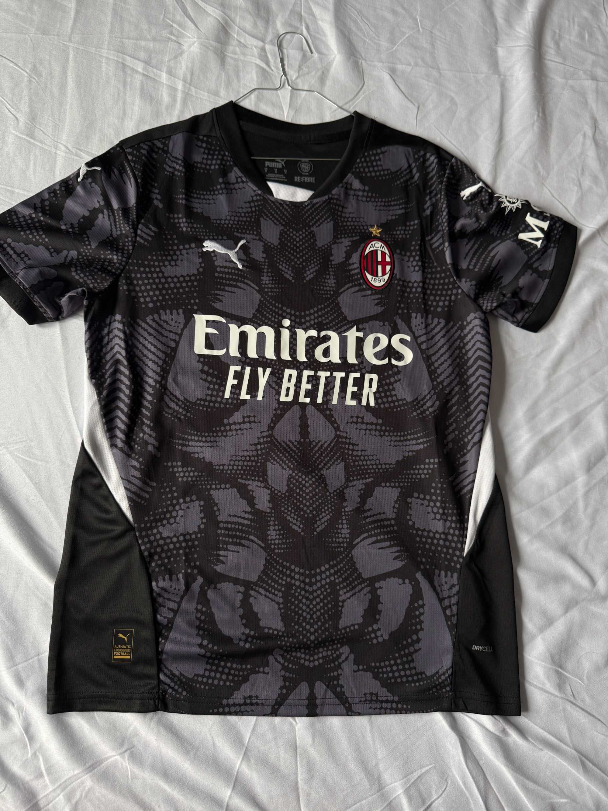 Tricou Maignian AC Milan portar serie A negru fotbal