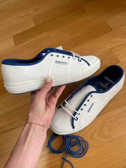 Scotch & Soda sneakers albi | Mărimea 40 | Noi + șireturi extra