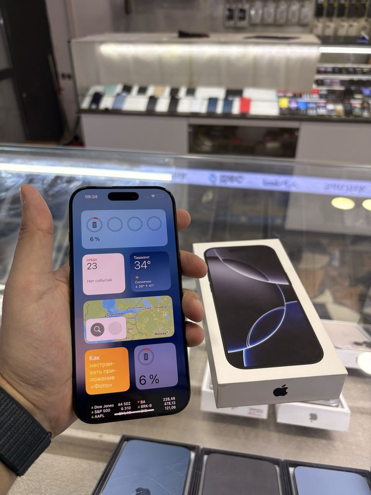 iPhone 16 Pro 256 gb black 94%