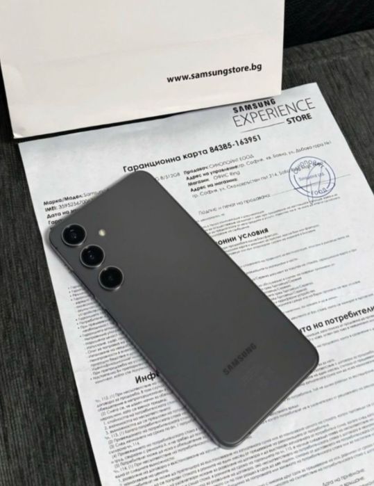 512GB Samsung S24 Plus Experience Store Гаранция 2026 s24 GRAY / Сив