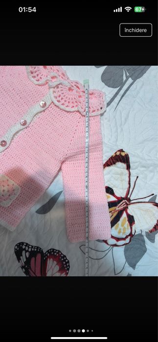 Jacheta roz bebe 3-6 luni