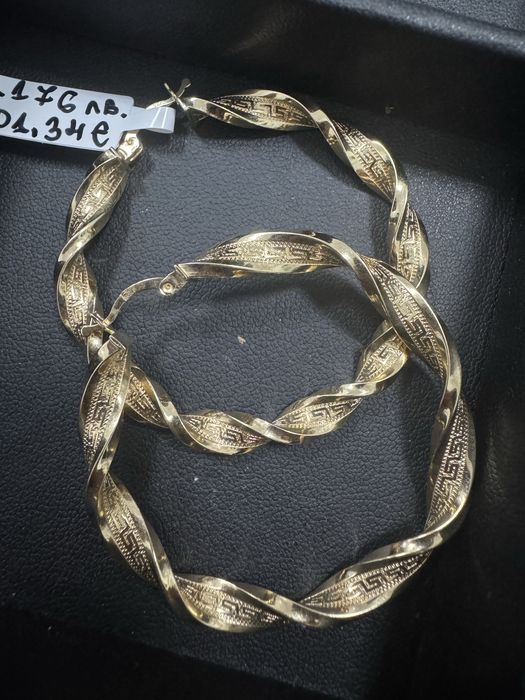 Златни обеци Versace