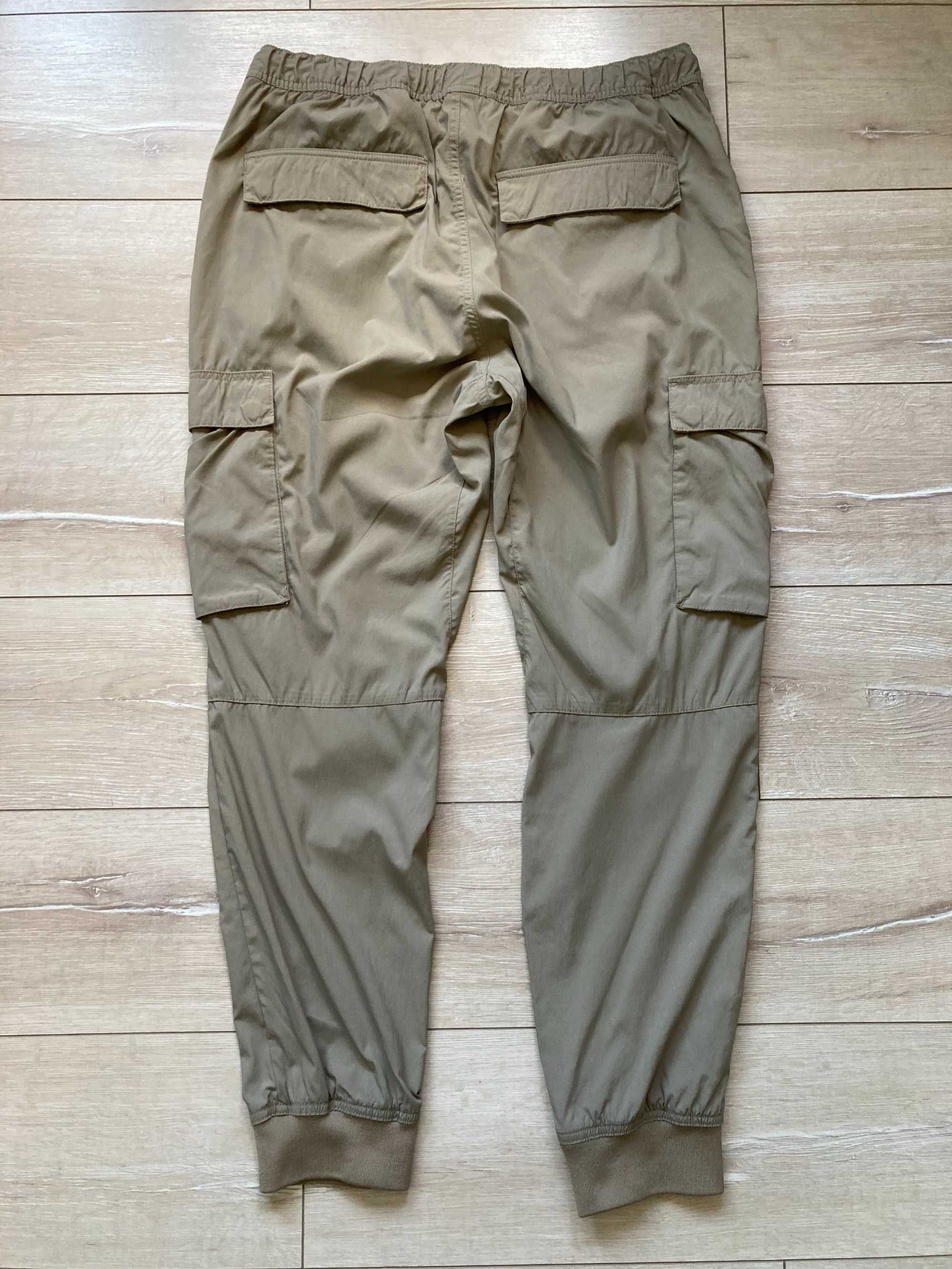 H&M cargo pants мъжки тънки карго панталон с капаци размер L Slim Fit