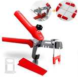 Sistem nivelare gresie, Set 300 clipsuri 2.5 mm, 100 pene si un cleste