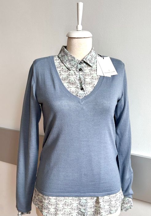 Rosemunde new merino blouse нова хубава блуза фино плетиво