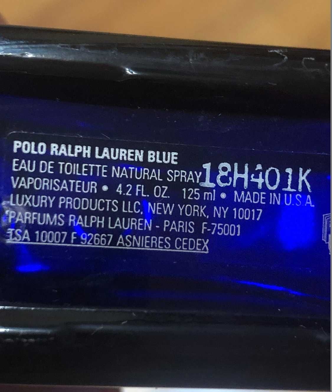 Polo ralph lauren blue 125ml Eau de Toilette Spray