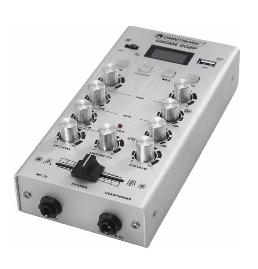 Mini DJ mixer Omnitronic GNOME-202P