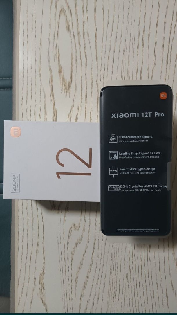 Xiaomi 12T Pro 
12/256 
Xolati ideal
Koropka Full 120W zaryatka tez to