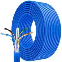 MEIPEK Ethernet кабел 60 м FTP гигабитов, против заглушаване, Cat 6