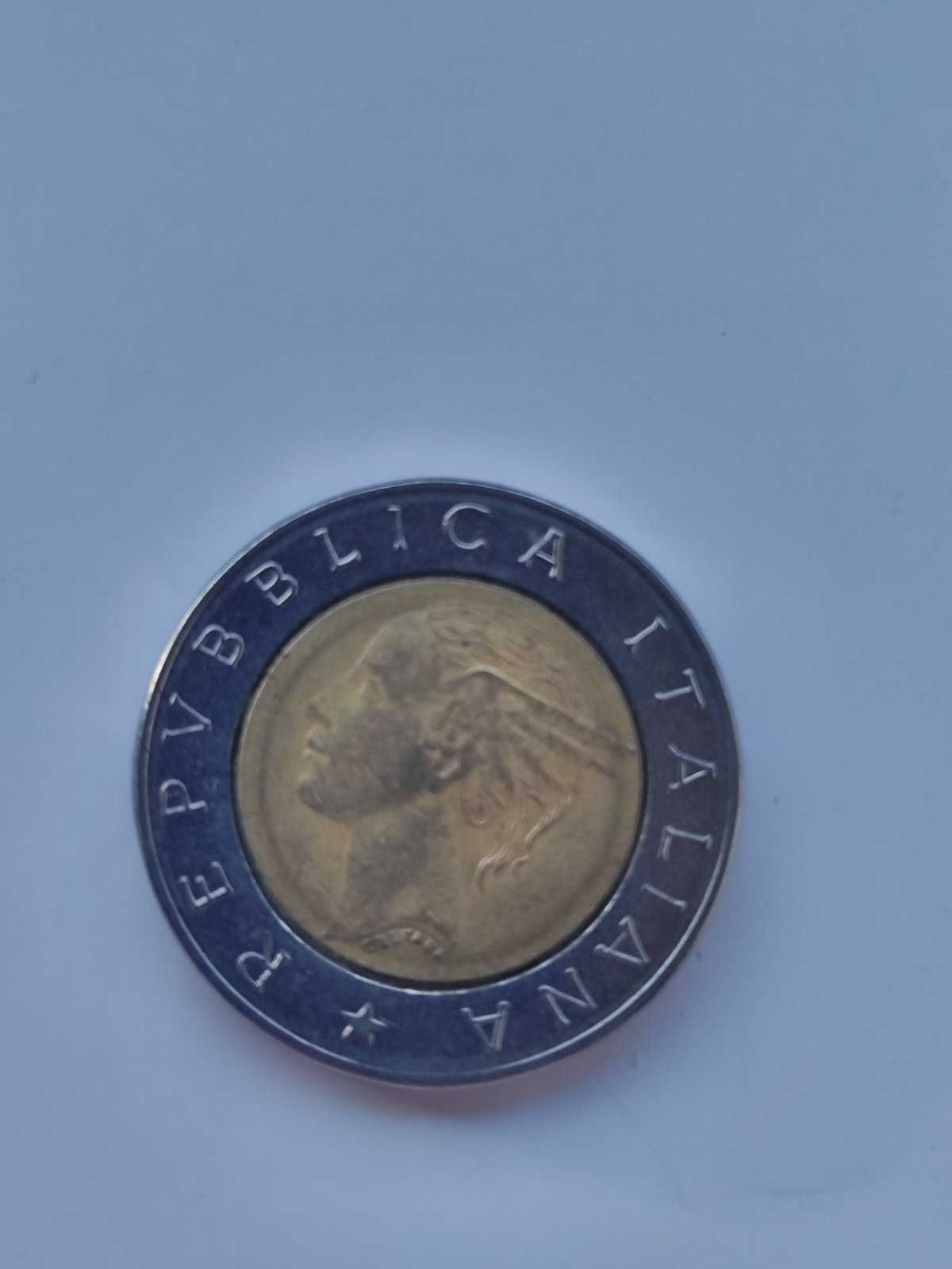 Италиански монети L.200, L.500, L.1000, Franc, Centimes и други