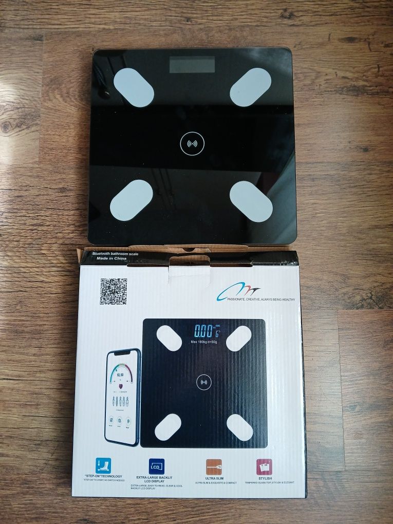 Интелигентен кантар с Bluetooth връзка, температура