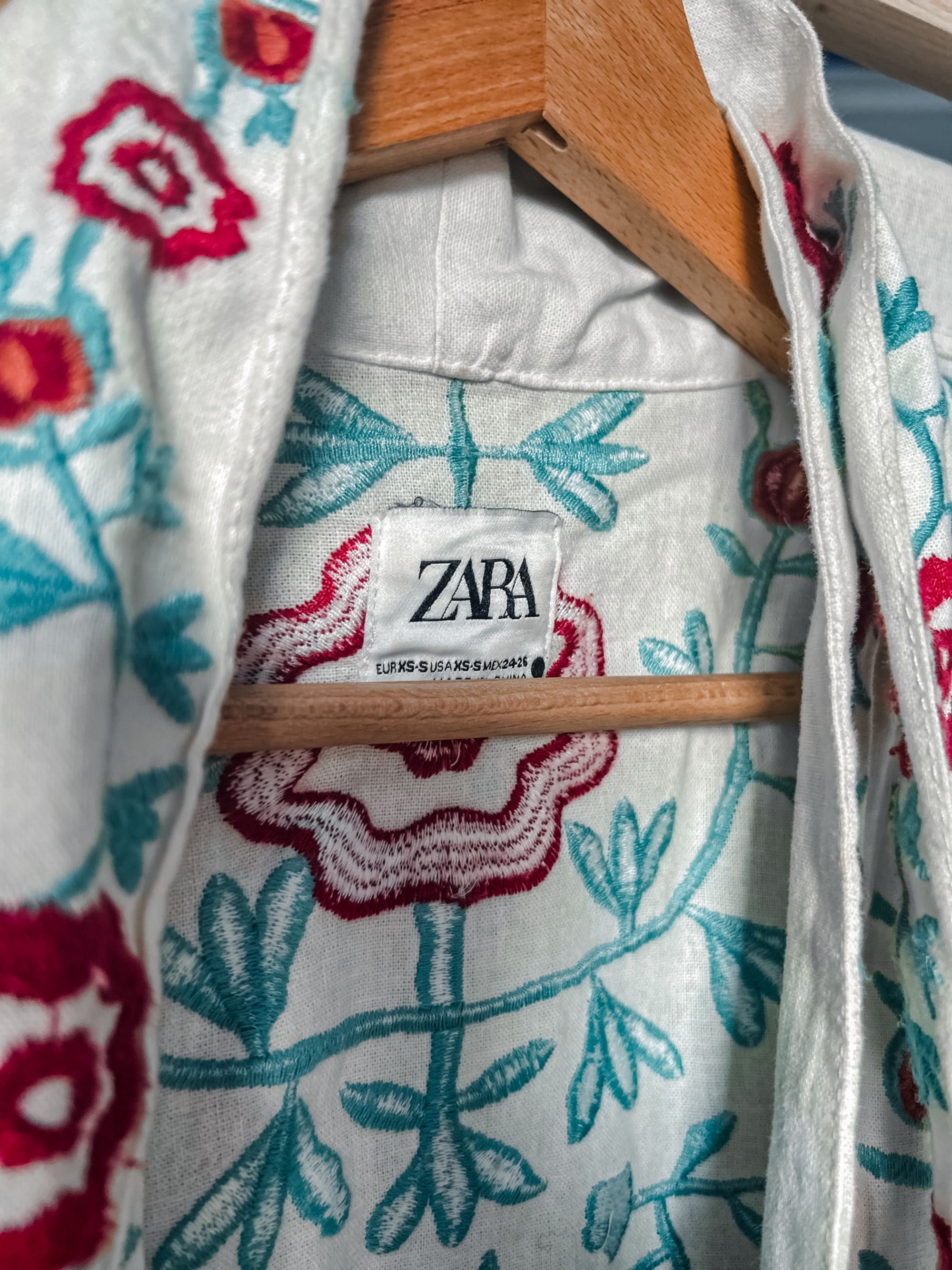 Халат-кимоно с бродерия ZARA почти НОВА