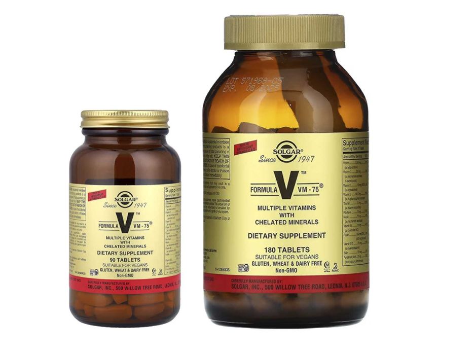 Solgar Formula V VM-75 комплексные витамины с микроэлементами