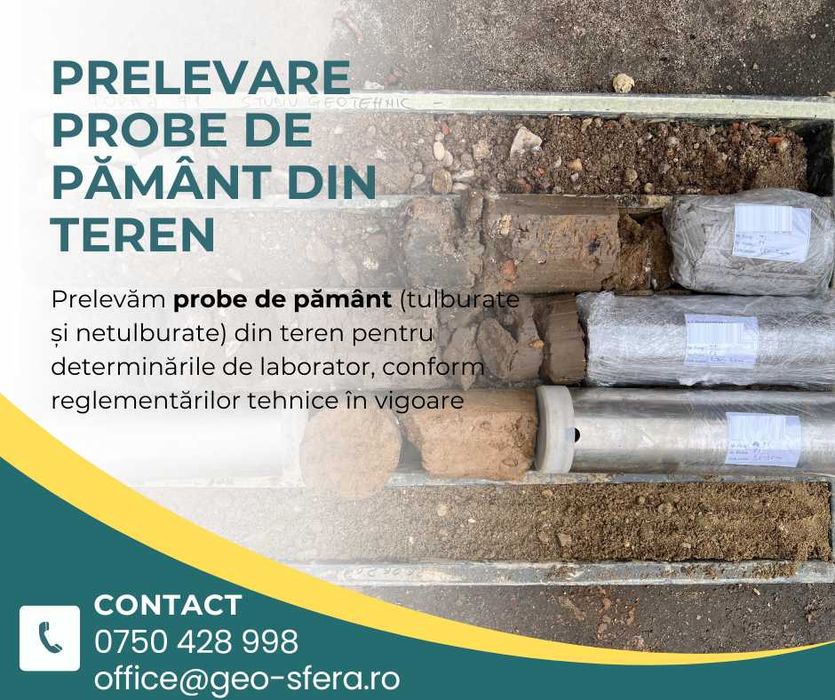 Studiu Geotehnic [BUCURESTI/ILFOV]-Verificare Af/Ag-Foraje-Laborator