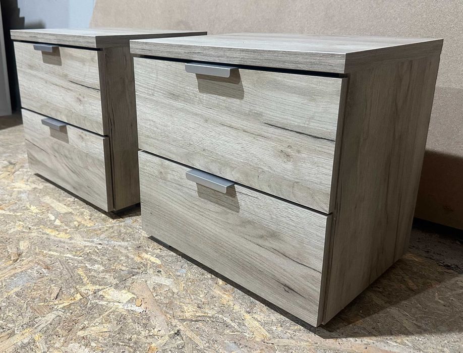 2 buc Noptiera cu 2 sertare; Mic Dulap pentru Dormitor